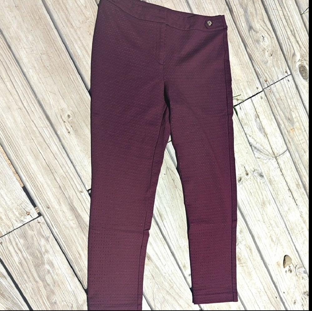 Anne Klein Women's Deep Red Jeans